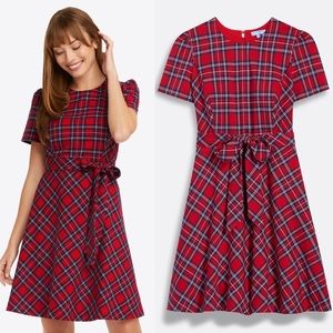 NWT Draper James Circle Love Dress in Angie Plaid
